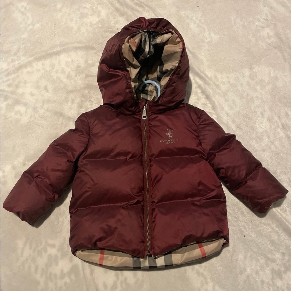 Burberry Beige and Black Checkered Jacket